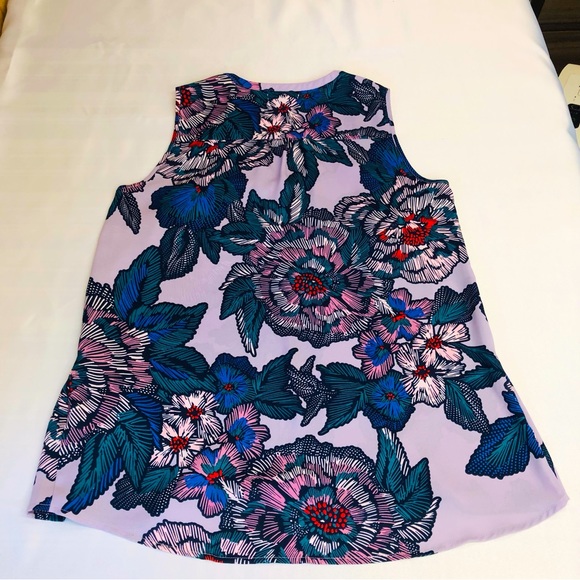 Maurices Purple Floral Sleeveless Top - Picture 8 of 16
